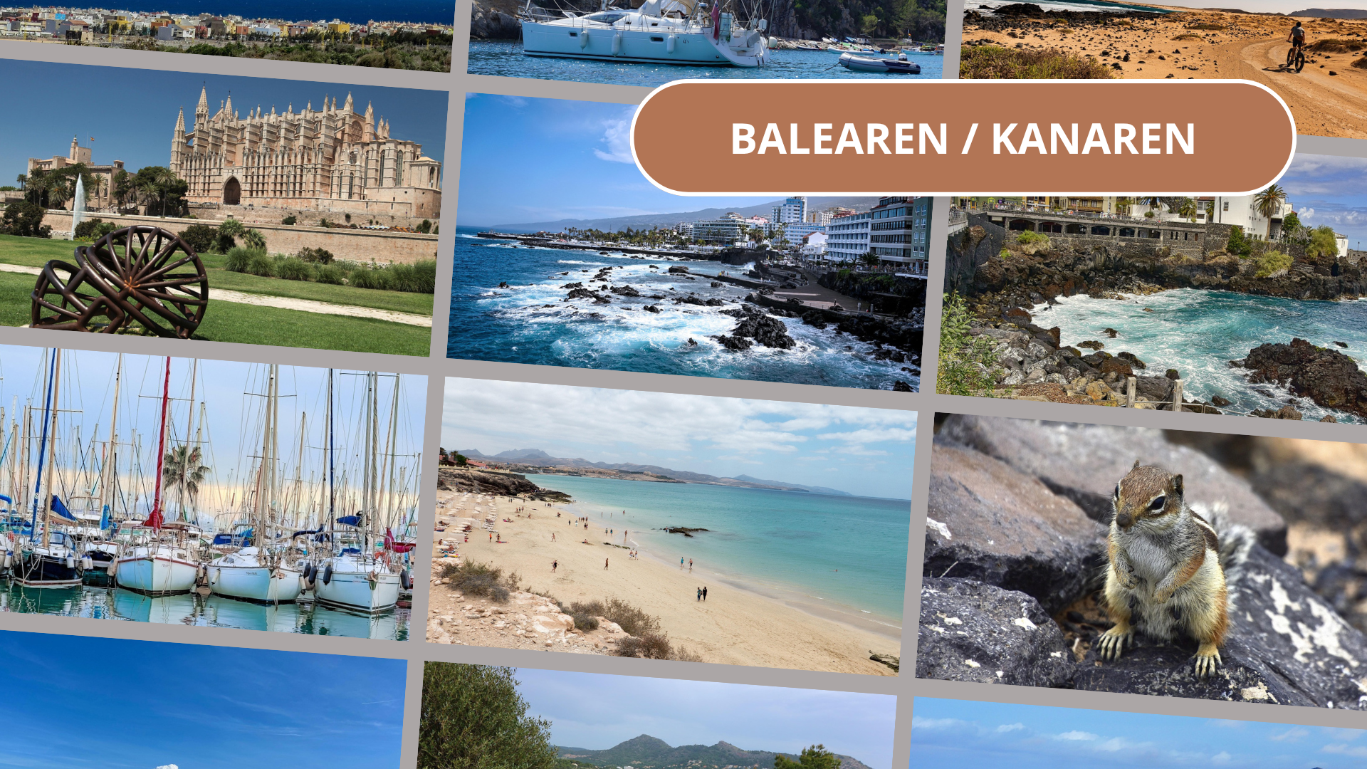 Balearen / Kanaren - Fotocollage