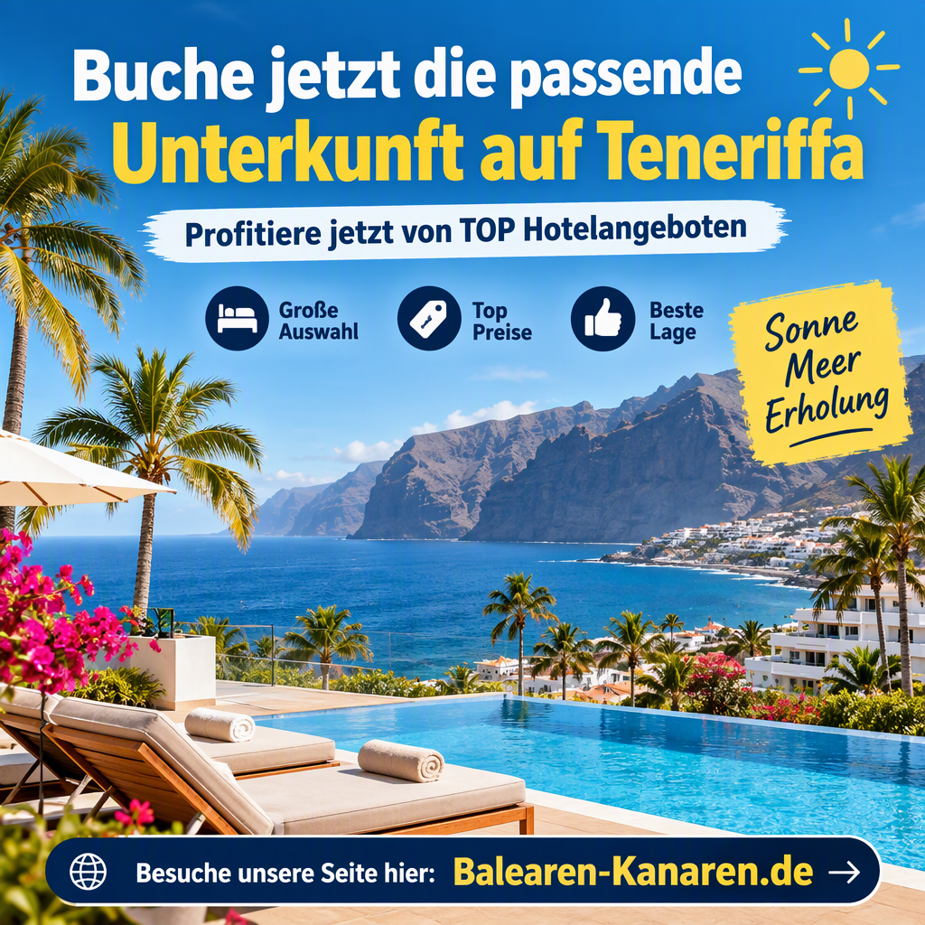 Buche Deine Unterkunft auf Teneriffa