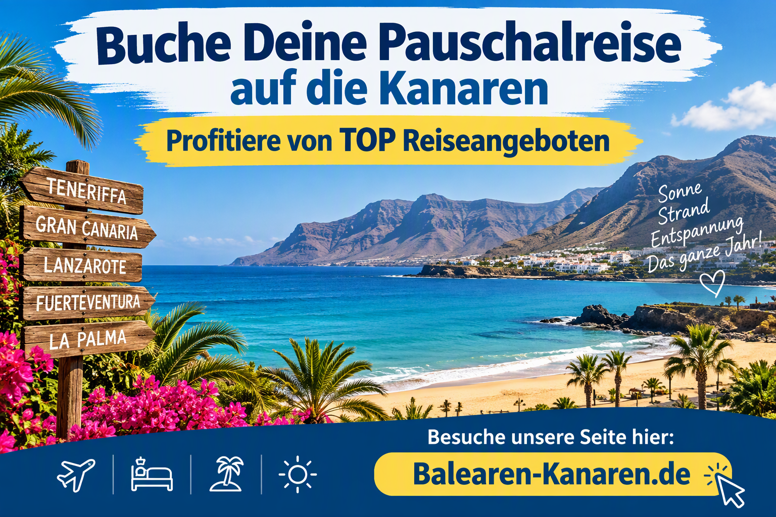 Buche Deine Pauschalreise auf die Kanaren