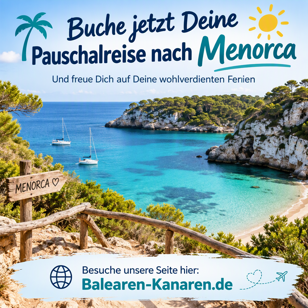 Buche Deine Pauschalreise nach Menorca